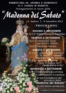 Rometta - Sant’Andrea di Rometta (Me), al via i festeggiamenti solenni per la Festa della Madonna. Sabato sera l’attesa fagiolata tradizionale 