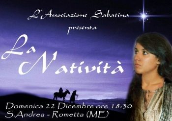Rometta - Sant’Andrea di Rometta (Me), domenica 22 dicembre la rappresentazione de “La Natività”