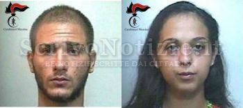 Rometta - Rometta (Me), arrestata una coppia di 21enni per estorsione [FOTO]